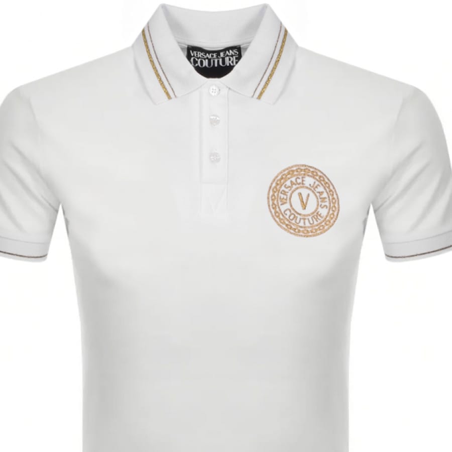 Alternative Image for ProductVersace Jeans Couture Polo T Shirt White2